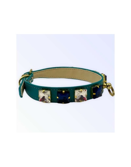 Blue - My Rhinestone Glam Collar - 12"