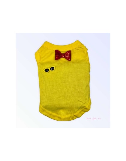 YELLOW - My Summertime Sunglasses & Bows Tank - 2X Large