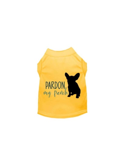 Pardon My Frenchie- Dog Shirt - Large