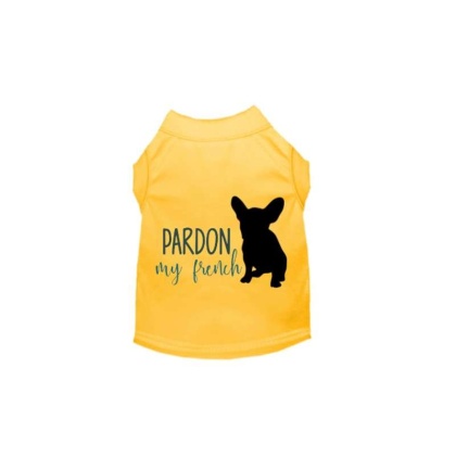 Pardon My Frenchie- Dog Shirt - Medium