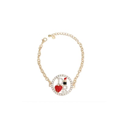 Paw-Dior Charm Dog Necklace - Medium