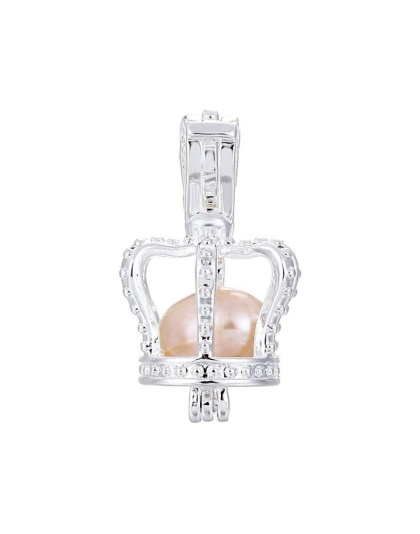 Pearl Crown Pendant - Small