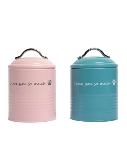 I Love You So Much Dog Treat Canister Gift Set