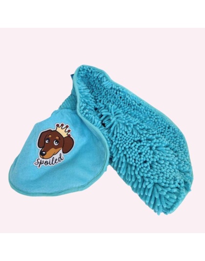 "Spoiled" Blue Bath Towel