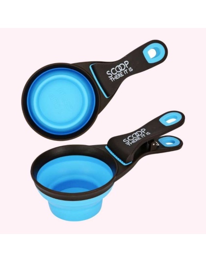 "Scoop There It Is!" Blue Dog Food Scooper