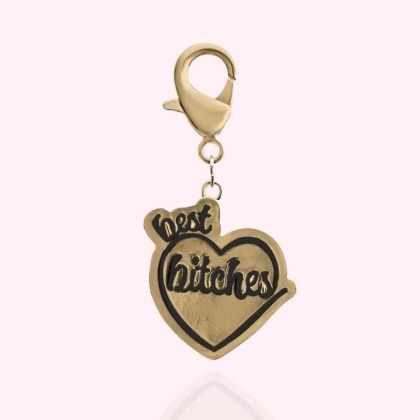 Gold - "Best Bitches" Dog Collar Charm