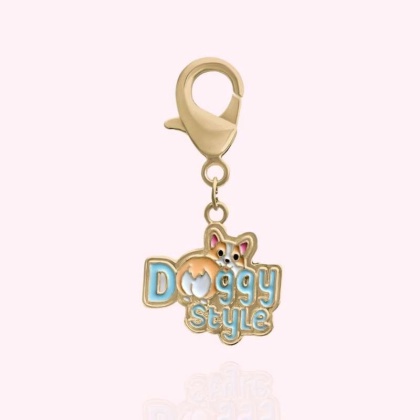 Gold - "Doggy Style" Dog Collar Charm