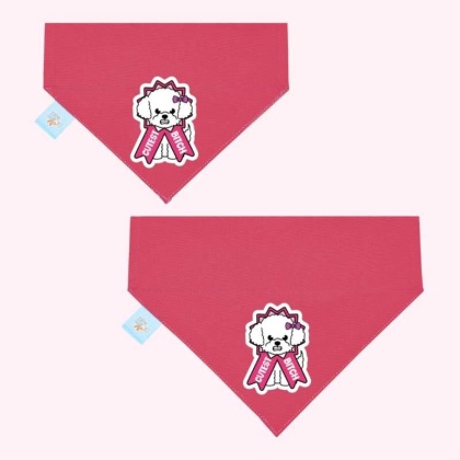 "Cutest Bitch" Pink  Collar Bandana - Large