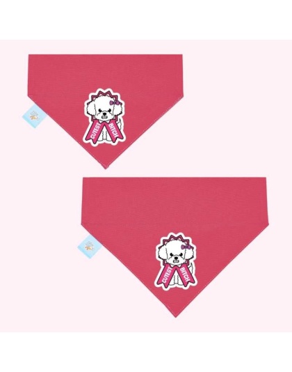 "Cutest Bitch" Pink  Collar Bandana - Large