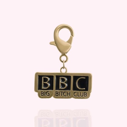 Gold - "BBC: Big Bitch Club" Dog Collar Charm