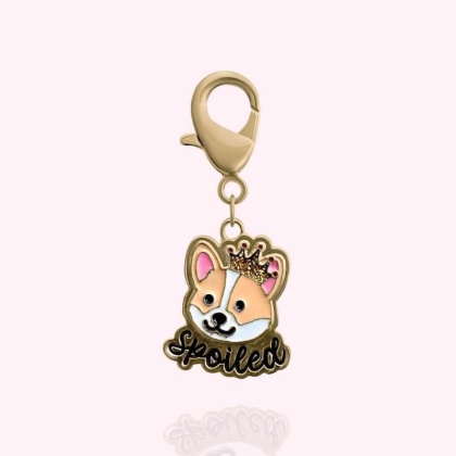 Gold - "Spoiled" Dog Collar Charm