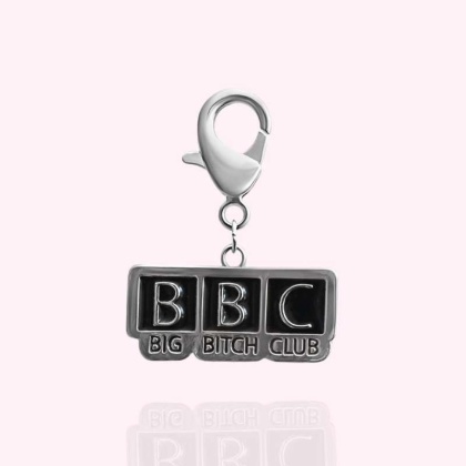 Silver - "BBC: Big Bitch Club" Dog Collar Charm