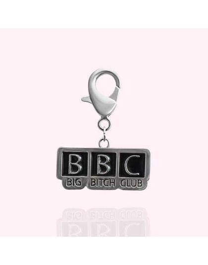 Silver - "BBC: Big Bitch Club" Dog Collar Charm