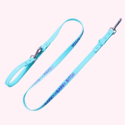 "Bark Bark Bitch" Aqua Leash