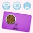 "Hangry" Purple Dog Food Mat