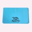 "Not Chunky Just Fluffy" Blue Dog Food Mat