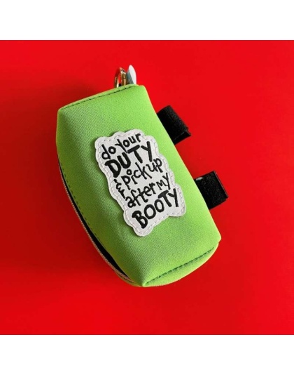 "Do Your Duty" Green Poop Bag Dispenser