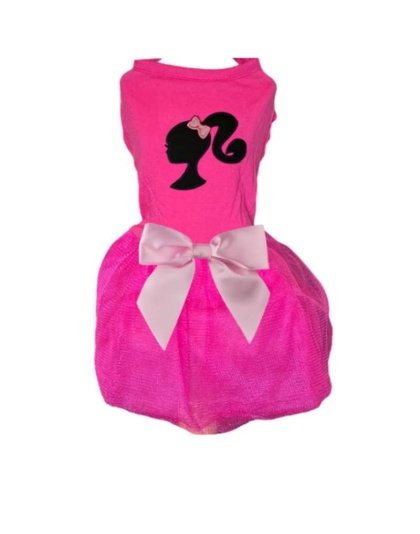 Barbie Silhouette Tutu Dog Dress - L