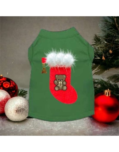 Chewy Vuitton Stocking Bear Shirt-Dog Shirt - Medium