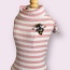 Dazzling Bee Stripe Turtleneck- Dog Sweater - XS