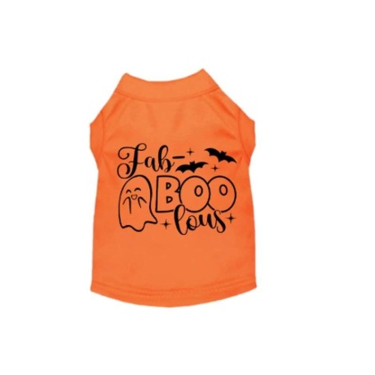 Fab-BOO-lous Ghost- Dog Shirt - M