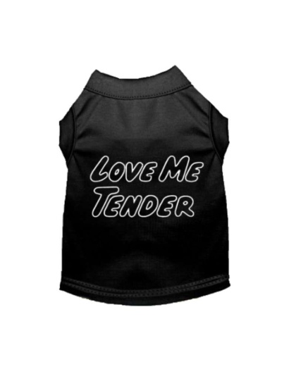 Love Me Tender- Dog Shirt - Medium