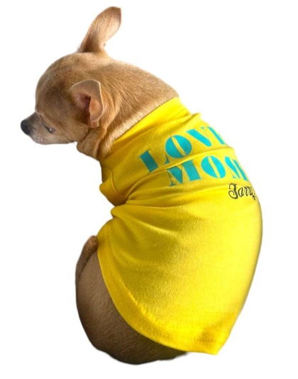 Love Mom- sorry Dad Dog Shirt - XS