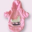 Quilted Ice Skate Dog Hoodie - Medium