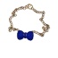 Royal Blue Bow Necklace- Big Dog Necklace - 3XL