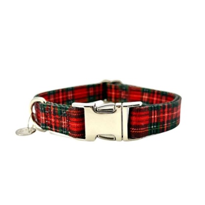 Red Plaid - Adjustable Collar - Medium