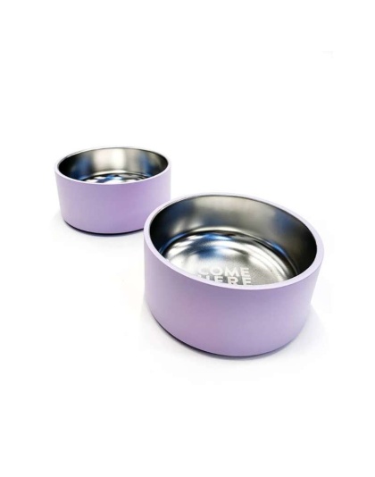 Lilac Dog Bowl