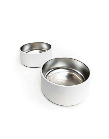 White Dog Bowl