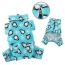 Turquoise - Penguins & Snowflake Flannel PJ with 2 Pockets (Turquoise) - M