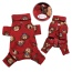 Burgundy - Silly Monkey Fleece Turtleneck Pajamas - XS