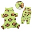 Lime - Silly Monkey Fleece Turtleneck Pajamas - M