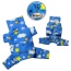 Blue - Stars and Clouds Fleece Turtleneck Pajamas - L