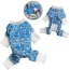 Blue - Ultra Soft Plush Minky Silly Sharks Pajamas - S