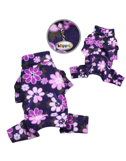 Violet - Midnight Garden Fleece Turtleneck Pajamas - XS