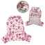 Pink - Girly Monkey Flannel Pajamas with 2 Pockets - L