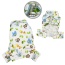 White - Zoo Animals Flannel Pajamas with 2 Pockets - L