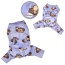 Lavender - Silly Monkey Front Sleeveless Fleec Pajamas - L