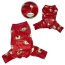 Burgundy - Silly Monkey Front Sleeveless Fleec Pajamas - M