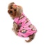 Pink - Silly Monkey Front Sleeveless Fleec Pajamas - S