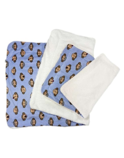 Lavender - Silly Monkey Ultra-Plush Blanket - 30" x 20"