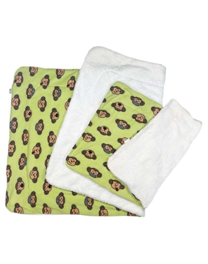 Lime - Silly Monkey Ultra-Plush Blanket - 50" x 30"