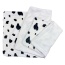 White - Ultra Plush Moo Cow Blanket - 30" x 20"