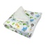 White - Zoo Animals Flannel/Plush Blanket - 30" x 20"