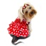 Red/White - Sparkling Bow Ruffle Layered Dress - XL