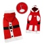 Red - Santa Hooded Sweater with Soft Fur Trims - M