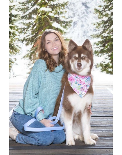 Hydrangea Haven Dog Bandana - M/L - 27in x 13in